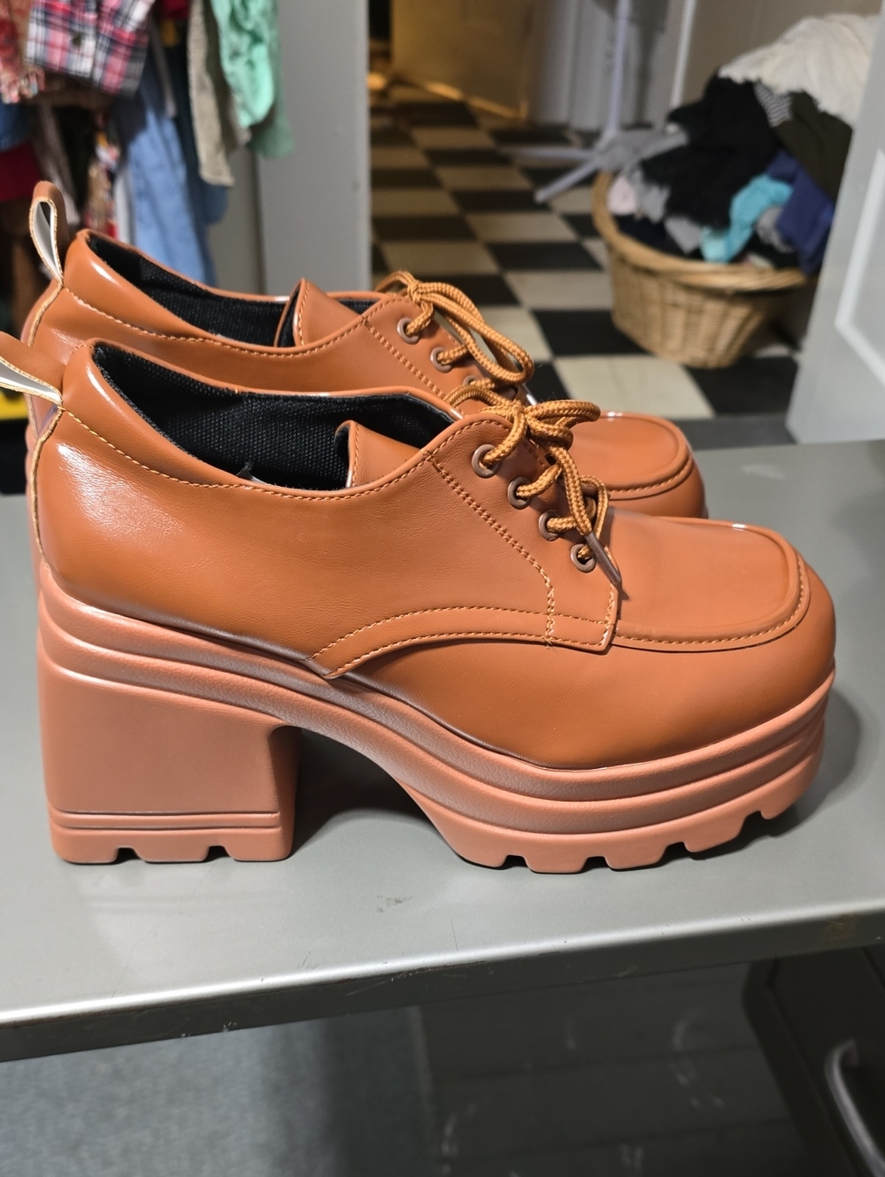 Mary Jane Chunky Platform Shoes